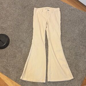 Free People Cream Corduroy Wide Leg Pants Size 27